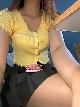 StripChat Lami_Mi is Freechat Lami_Mi — Naked & dildo squirt on stair coffee